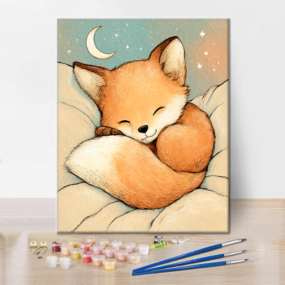 Siesta del zorro estrellado - Pintar por números