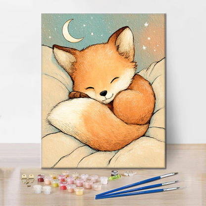 Siesta del zorro estrellado - Pintar por números