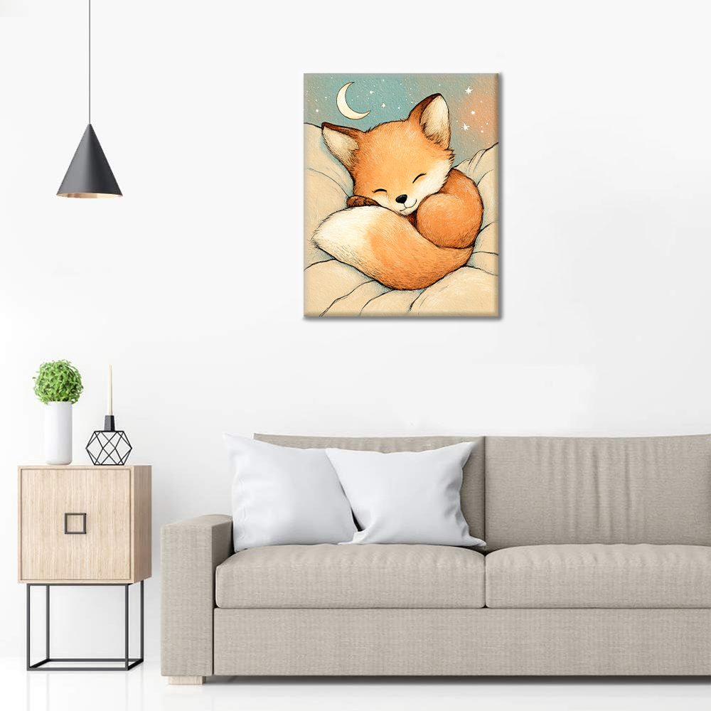 Siesta del zorro estrellado - Pintar por números