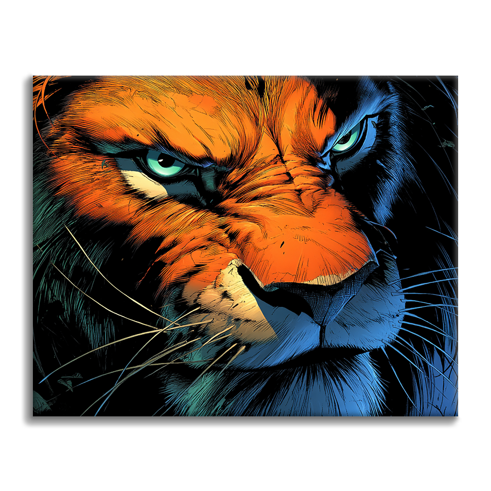 León firme - Pintar por números