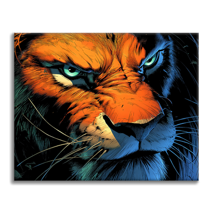 León firme - Pintar por números