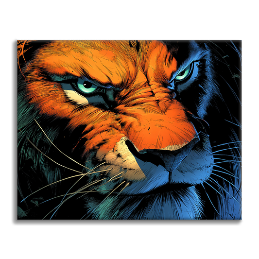 León firme - Pintar por números