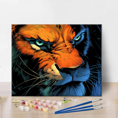 León firme - Pintar por números
