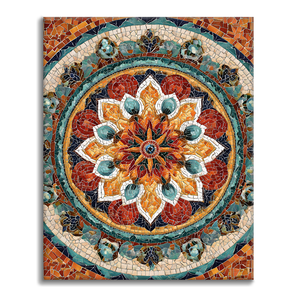 Mandala del Sol - Pintar por números
