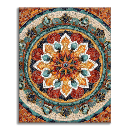 Mandala del Sol - Pintar por números