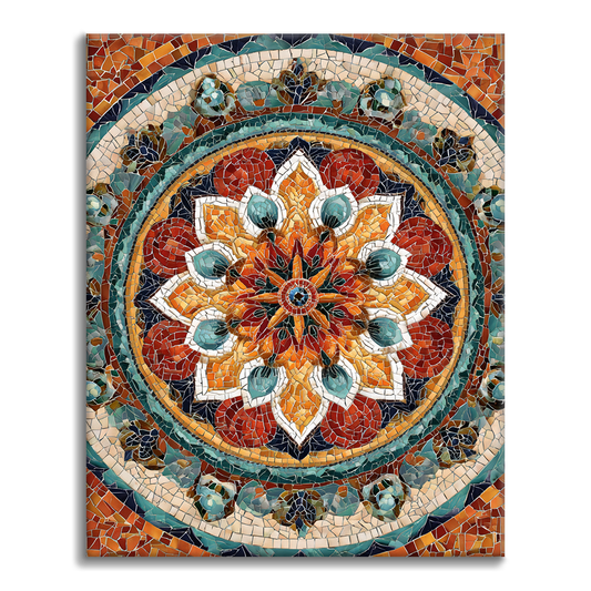 Mandala del Sol - Pintar por números