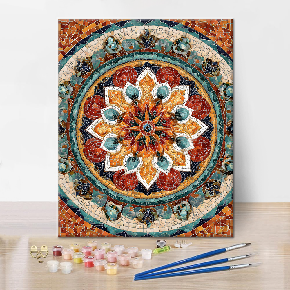 Mandala del Sol - Pintar por números