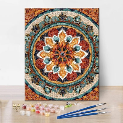 Mandala del Sol - Pintar por números