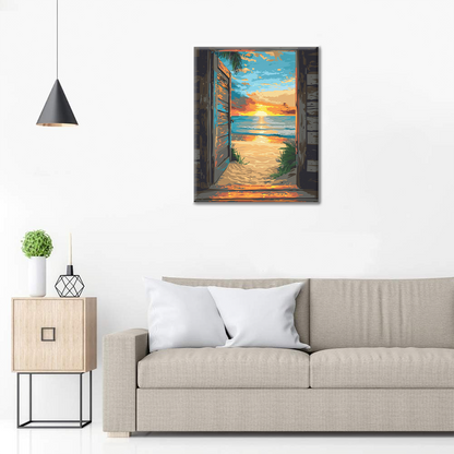 Puerta de playa - Pintar por números