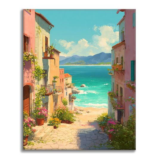 Serenidad costera - Pintar por números