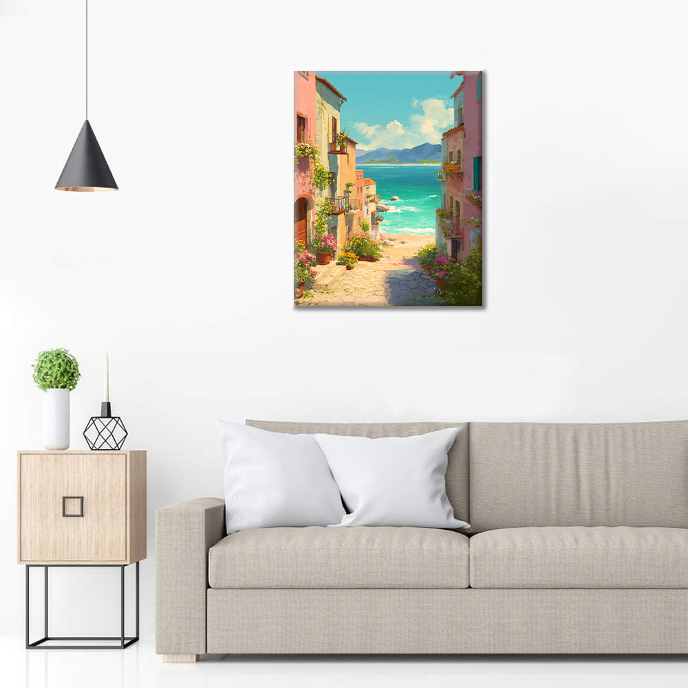Serenidad costera - Pintar por números