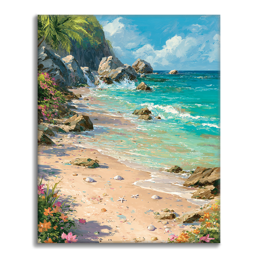Costa colorida - Pintar por números