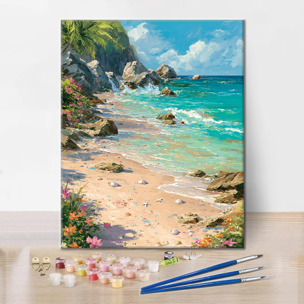 Costa colorida - Pintar por números