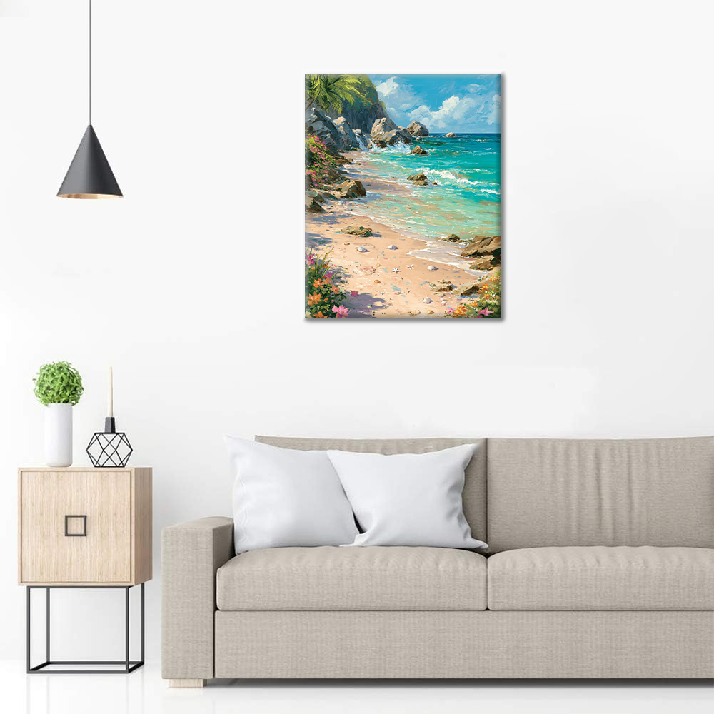 Costa colorida - Pintar por números