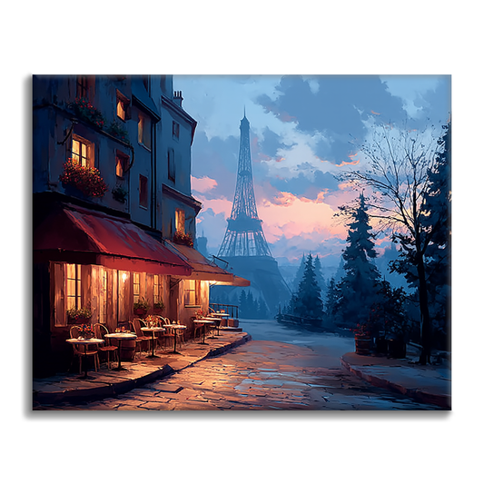 Atardecer en París - Pintar por números