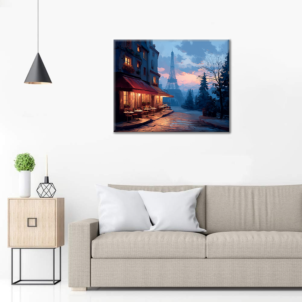 Atardecer en París - Pintar por números