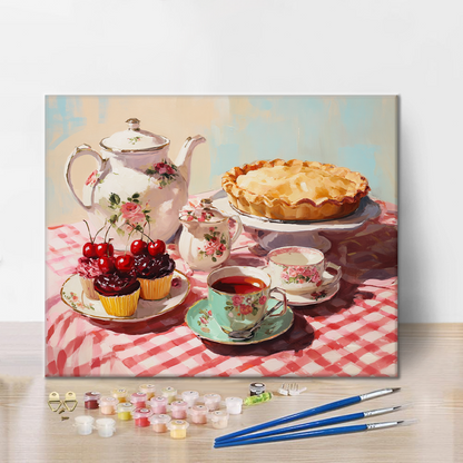Té de la tarde exquisito - Pintar por números