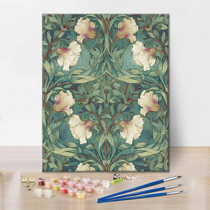 Ensoñación floral - Pintar por números