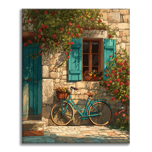 Bicicleta de jardín - Pintar por números
