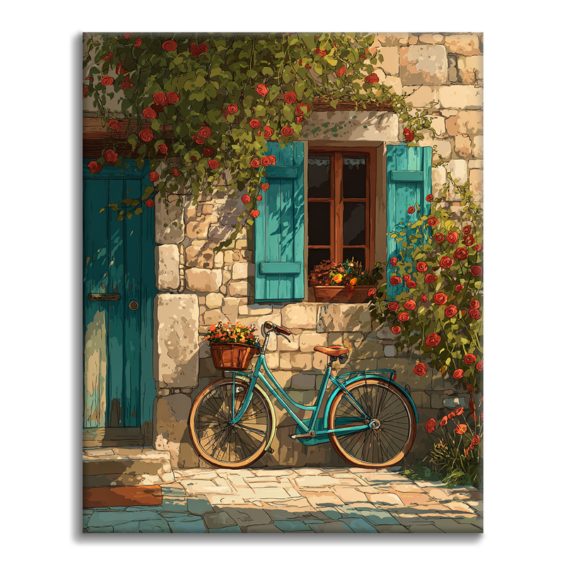 Bicicleta de jardín - Pintar por números