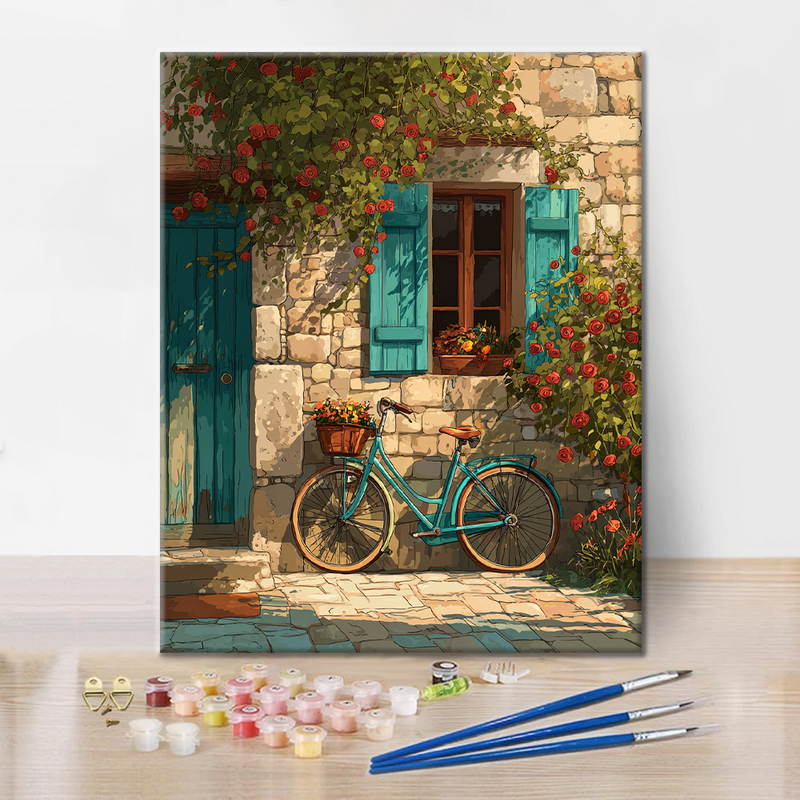 Bicicleta de jardín - Pintar por números