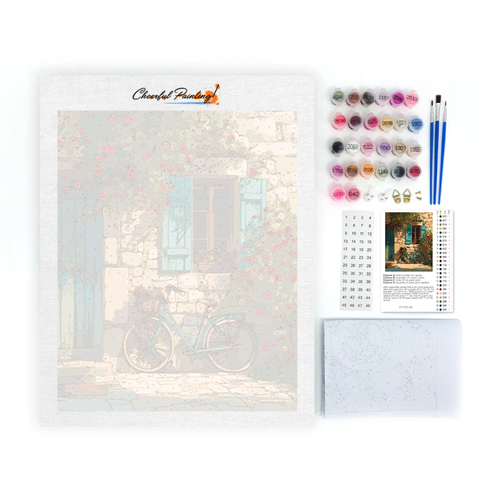 Bicicleta de jardín - Pintar por números