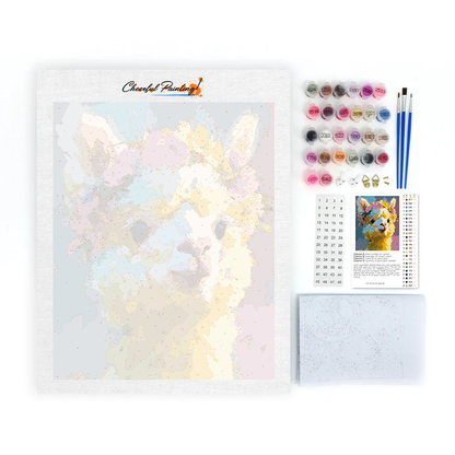 Llama floreciente - Pintar por números