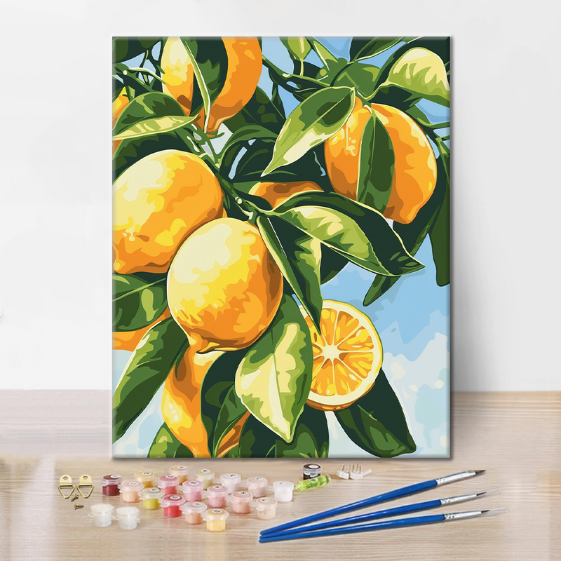 Rama de limón - Pintar por números