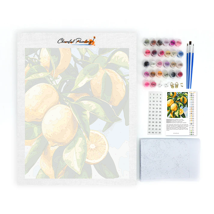 Rama de limón - Pintar por números