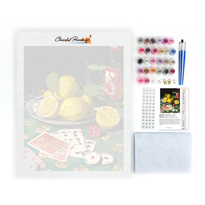 Limones y póquer - Pintar por números