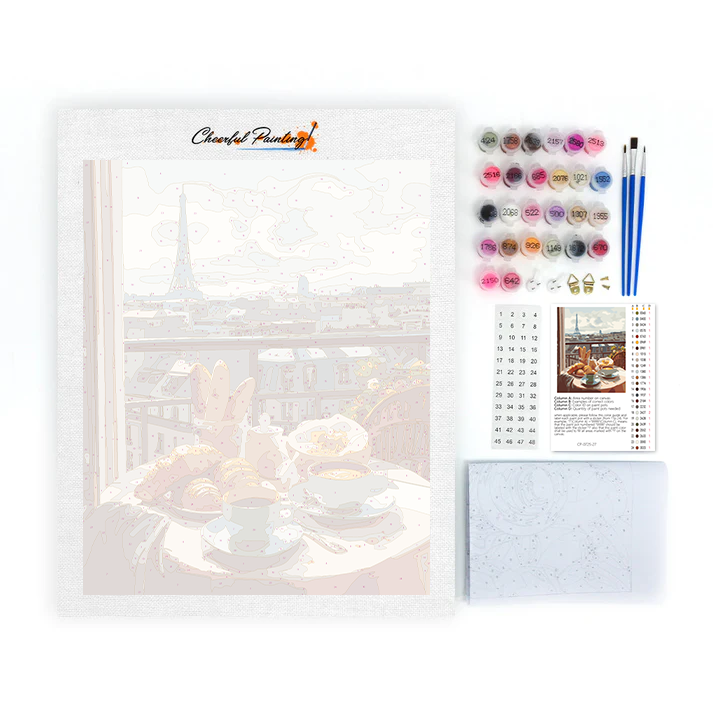 Brunch parisino - Pintar por números