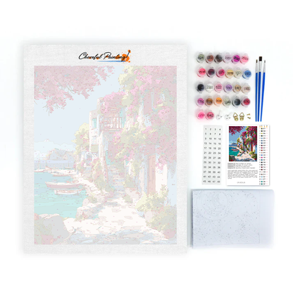 Horizonte rosa - Pintar por números