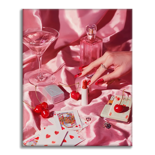 Fiesta de póker rosa - Pinta por números