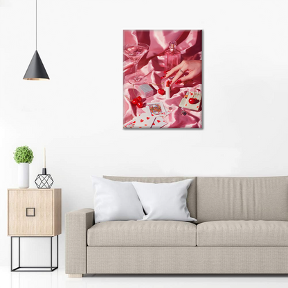 Fiesta de póker rosa - Pinta por números