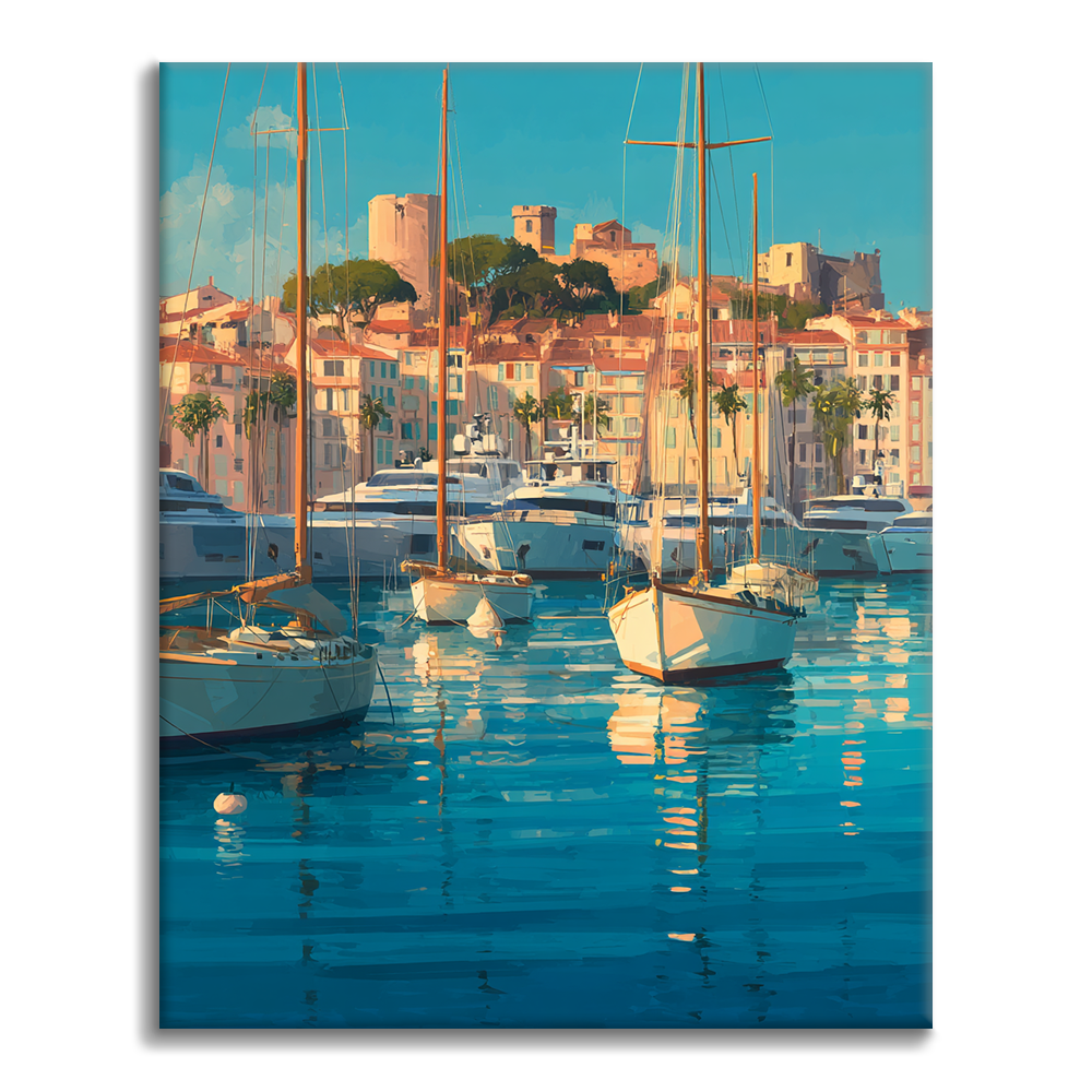 Puerto de Cannes - Pintar por números