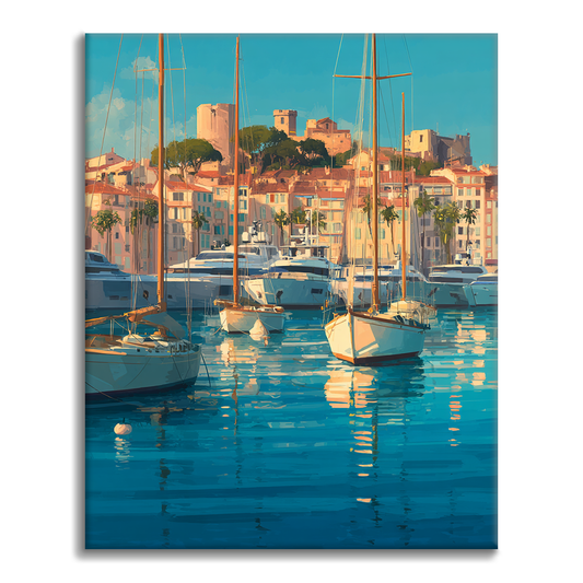 Puerto de Cannes - Pintar por números