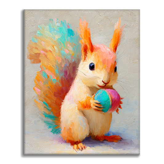 Ardilla hinchada - Pintar por números