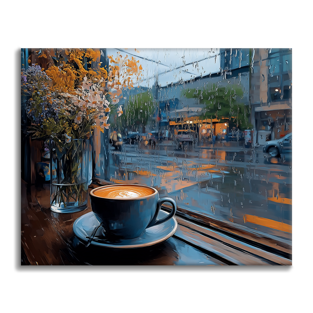 Café Rainy Day - Pinta por números