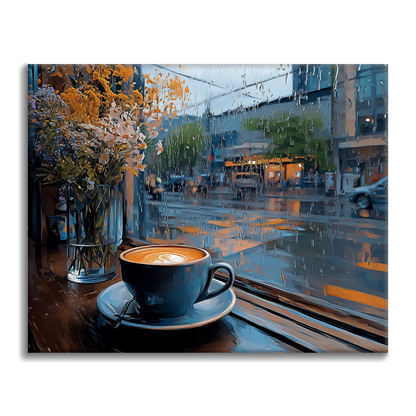 Café Rainy Day - Pinta por números