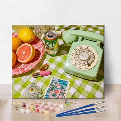 Teléfono retro - Pintar por números