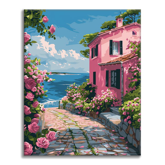 Camino de rosas - Pintar por números