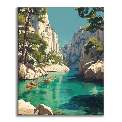 Calanques de Cassis - Pintar por números