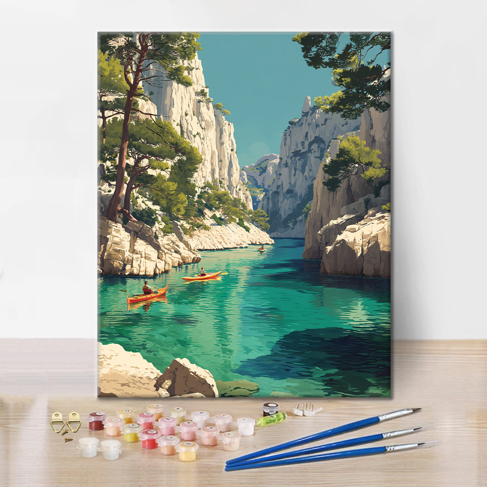 Calanques de Cassis - Pintar por números