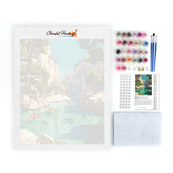 Calanques de Cassis - Pintar por números
