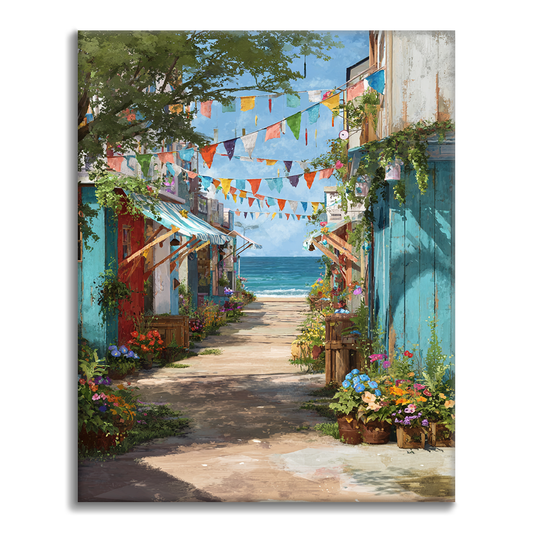 Banderas de verano - Pintar por números