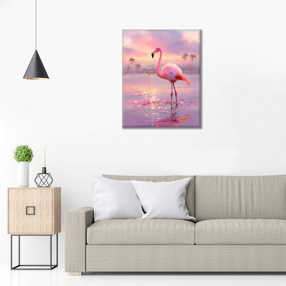 Flamenco Crepuscular - Pintar por números