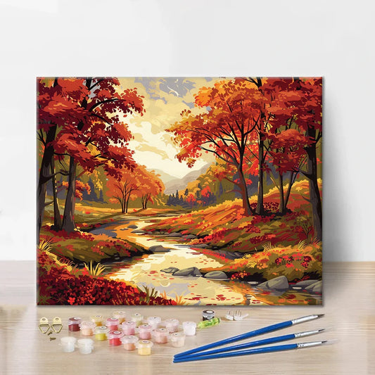 Bosque de otoño - Pintar por números