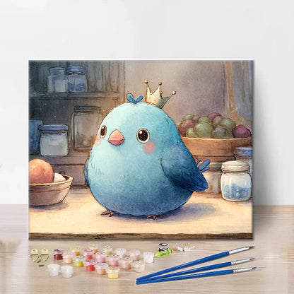 Pájaro arándano - Pintar por números