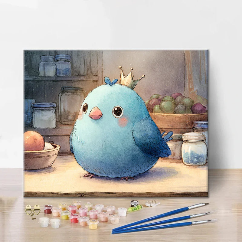 Pájaro arándano - Pintar por números