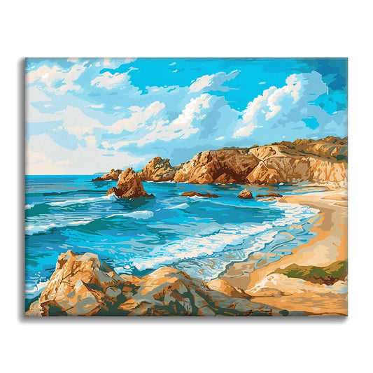 Rocas costeras - Pintar por números